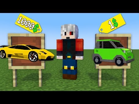 1$ ARABA VS 1000$ ARABA - Minecraft