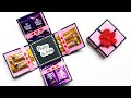 DIY Greeting Cards for Birthday / Chocolate explosion box tutorial / How to make Explosion Box