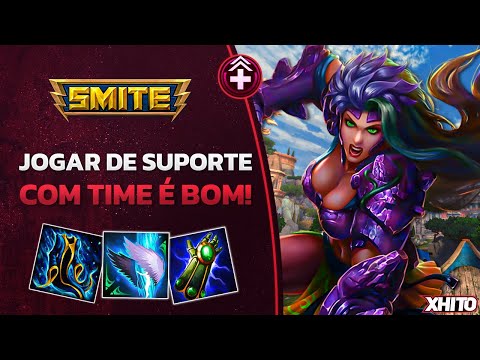 Playing support with a team is great! TERRA SUPPORT - ⚡ Smite BR Conquista
