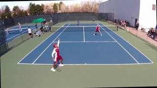 2017 College Tennis - No 1 Doubles Denver Univ Upsets UC Santa Barbara (9)