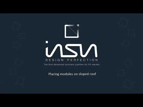 inSun - Tutorial 8:  Placing modules on a sloped roof