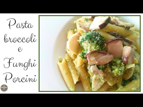 Pasta con broccoli e funghi porcini ๐๐