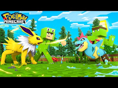 My FIRST BATTLE against MY BROTHER! Pixelmon #3