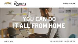 Shop from Home at Robbins Chevrolet