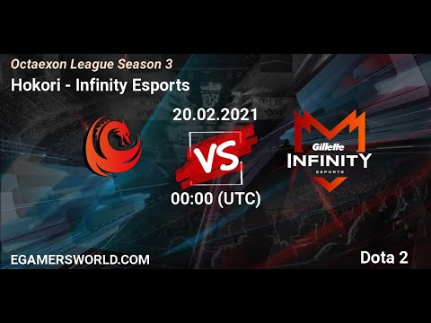 dota 2 live | Hokori 0 vs 1 Infinity Esports | Game 2 (Bo2) | Octaexon League 3