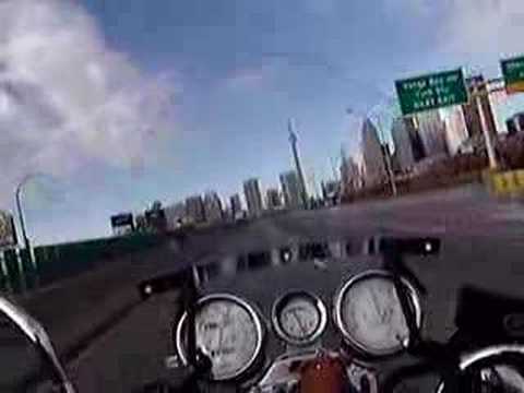 1986 Razor Sharp bike cutting trough ...Toronto Expwy West