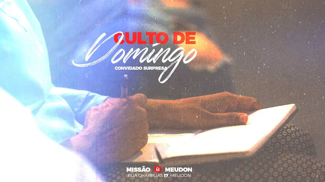 CULTO DE DOMINGO 08/09 - HOMENS TAMBÉM CHORAM