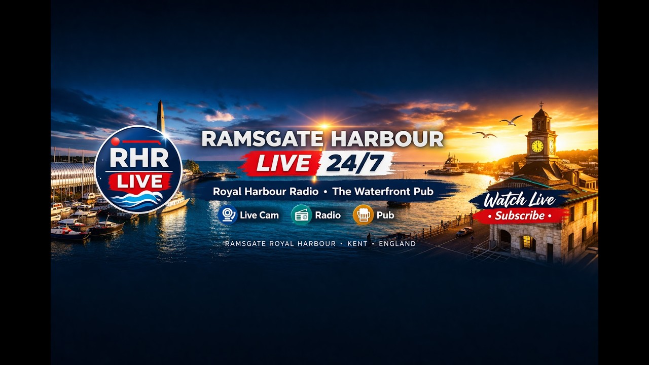 Live webcam view of Royal Harbour East Pier & Lighthouse