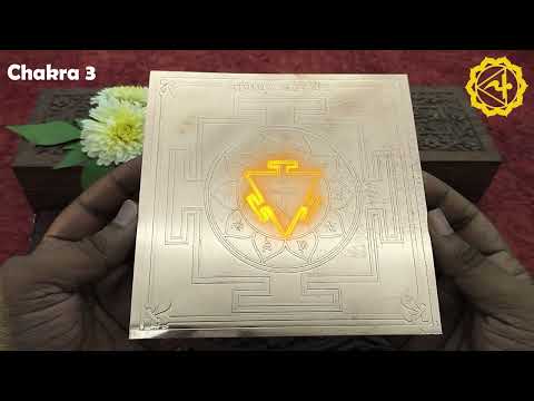Seven Chakra 7 yantra set for balancing Energy meditation affirmation & yoga Focus - set of 7 video