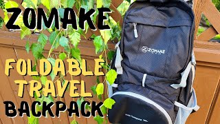 Zomake 35L Foldable Backpack Overview (Foldable Travel Backpack)