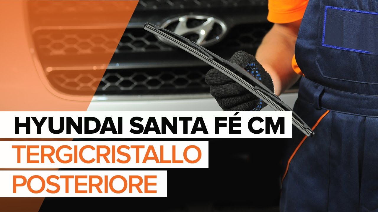 Come cambiare spazzole tergicristallo della parte posteriore su Hyundai Santa Fe CM - Guida alla sostituzione