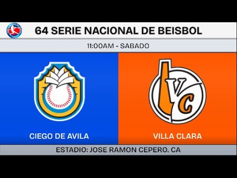 [🔴EN VIVO]  CIEGO DE AVILA 🆚 VILLA CLARA 5TO JUEGO➖ 64 SERIE NACIONAL DE BEISBOL. #SNB #64SNB #VCL