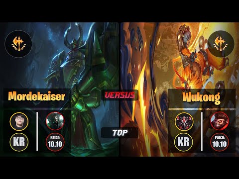 CuVee MORDEKAISER (Top) [Conqueror] VS WUKONG - Grandmaster KR Patch 10.10