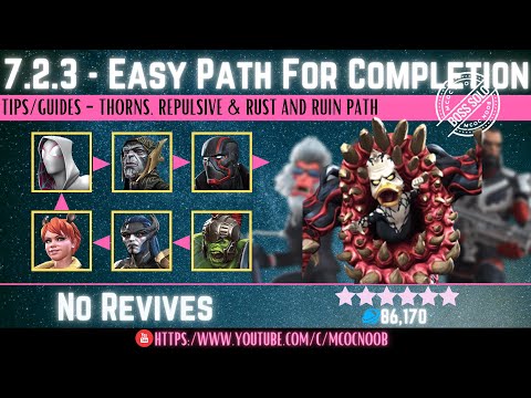MCOC: Act 7.2.3 - Easy Path for Completion - (Book 2, Act 1.2) - Tips/Guides - No Revives