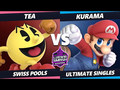 Ludwig Invitational - Tea (Pac-Man) Vs. Kurama (Mario) SSBU Ultimate Tournament