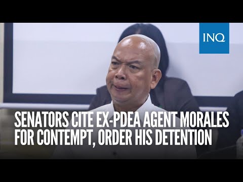 Senators cite ex-PDEA agent Morales for contempt, order his detention