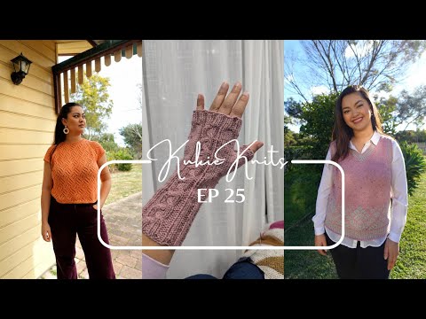KukieKnits Podcast Ep 25 - Checkerplate Tee, Homey Cardigan, Alma Vest etc