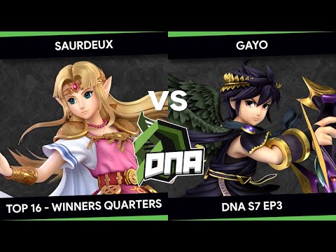 DNA.exe S7E3 - SaurDeux (Zelda) Vs. GaYo (Dark Pit) - Top 16 - Winners Quarters