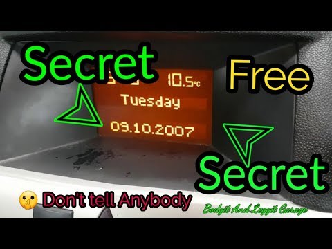 Opel/Vauxhall Secret Menu Free Temperature Sensor Bodgit And Leggit Garage