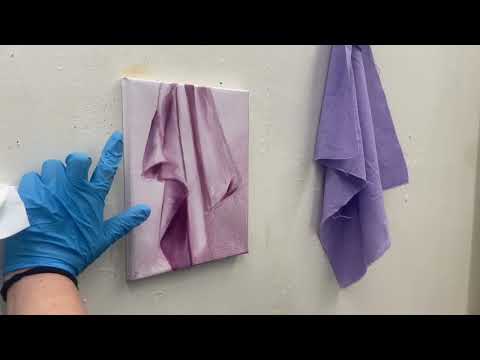 How to paint fabric using oil paint￼