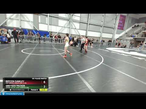 87 Lbs 1st Place Match - Brycen Dawley, Mat Demon Wrestling Club Vs Greysen Packer, Upper Valley A