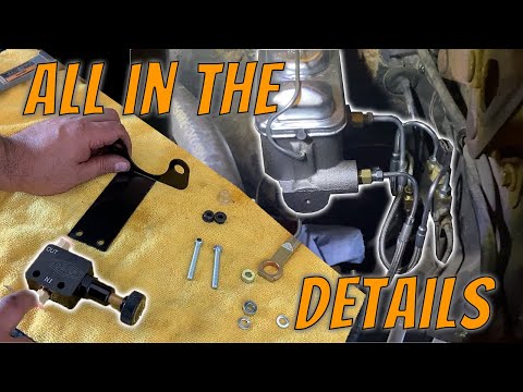 Installing the master cylinder brake lines and proportion valve in our classic mustang #howto #csrp