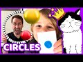 ⭕️ CIRCLES! | Post Malone (Cover) | Mooseclumps: Home Edition | Learn Shapes Song for Preschool