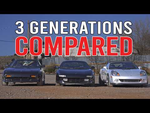 All 3 Generations of Toyota MR2 Compared | AW11 vs SW20 vs ZZW30