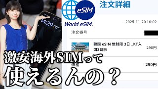 290円、通信無制限の激安海外SIMって使えるの？【World eSIM、購入から設定まで完全解説】
