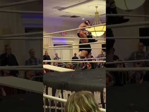 Ace Romero destroys Love Doug powerbomb through a table! The wolf is horrified! (Chaotic) #shorts