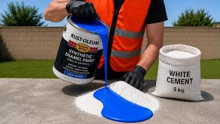 Mix WHITE CEMENT with SYNTHETIC ENAMEL and see something INSANE that’s worth millions!