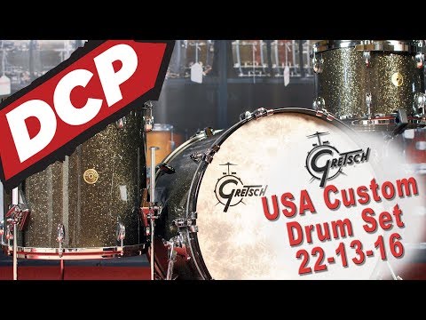 Gretsch USA Custom 3pc Drum Set - Video Demo