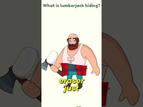 Erasing a Lumberjack's Clothes Revealed This?! 😭🤣 #shorts #trending #funny