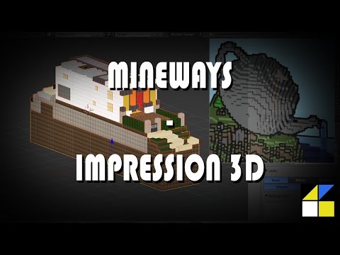 New Esia La métropole Minecraft - Minecraft - impression 3D avec texture pack (Mineways)