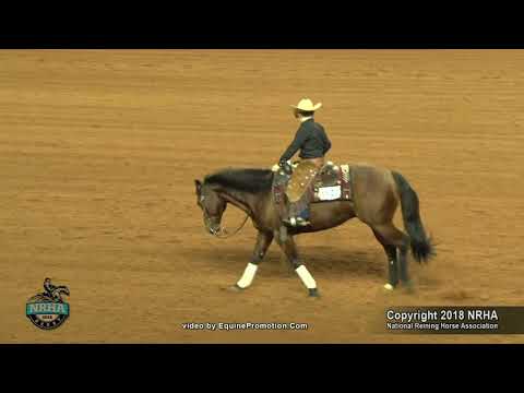 Playgun Chic Olena ridden by Colt E Mitchell  - 2018 NRHA Derby (Short Stirrup, Show 2)