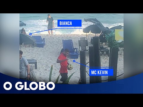 Veja os últimos momentos de MC Kevin na praia e no hotel