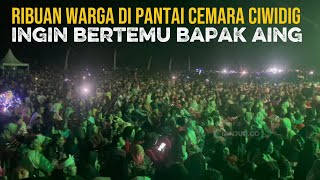 Lautan Manusia Di Pantai Cemara Ciwidig Ingin Bertemu KDM