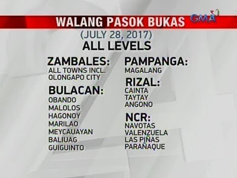 24 Oras: Class Suspensions July 28, 2017 (Recap)