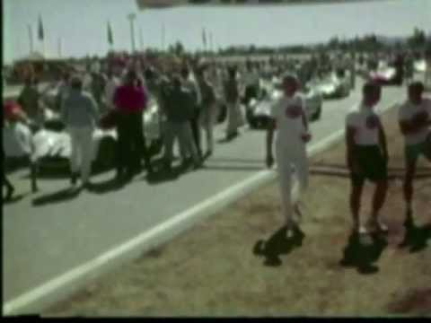 1963 LA Times Grand Prix - Dave MacDonald wins in Shelby King Cobra. Roger Penske 2nd