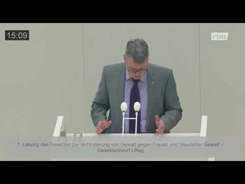M. Stefke zum Gesetz der LR: SPD, CDU, Grüne „Gesetz zur Verhinderung Gewalt gegen Frauen“