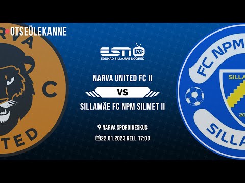 NARVA UNITED FC II  - SILLAMÄE FC NPM SILMET II / SAALIJALGPALLI ESILIIGA / 22.01.2023 kell 17:00