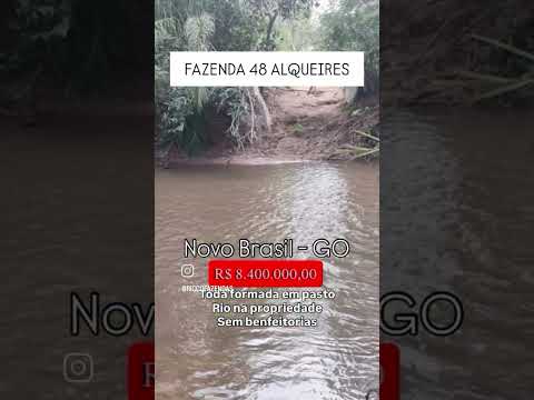 Fazenda 48 Alqueires em Novo Brasil Go / whatsapp 62 99373-6407
