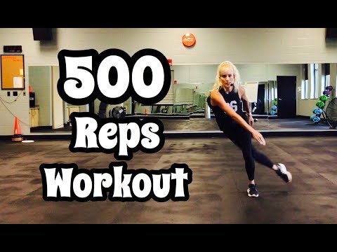 500 Reps Workout | High & Low Impact Options