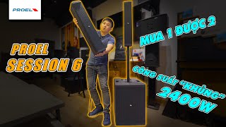 Video thumbnail for PROEL SESSION 6 - Loa cột công suất KHỦNG, mua 1 được 2 by Audio360.vn_Official
