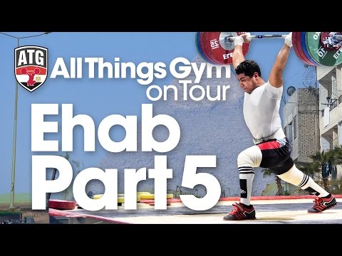 Mohamed Ehab 190kg Clean & Jerk, 240kg Squat ATG on Tour in Egypt Part 5 of 7 Wednesday Afternoon