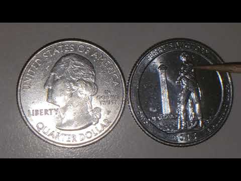 2013 P OHIO "PERRY'S VICTORY" US QUARTER WITH A BAD LEFT SHOULDER "EPAULETTE" VARIETY ERROR REVERSE