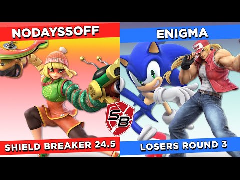 Shield Breaker 24.5 Nodayssoff (Min Min) Vs. Enigma (Sonic, Terry)