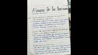 Poem- A Legend of The Northland Class 9, Ncert , Question answers