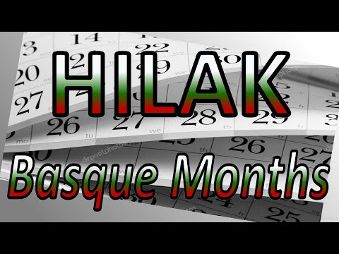 HILAK | Months in Basque