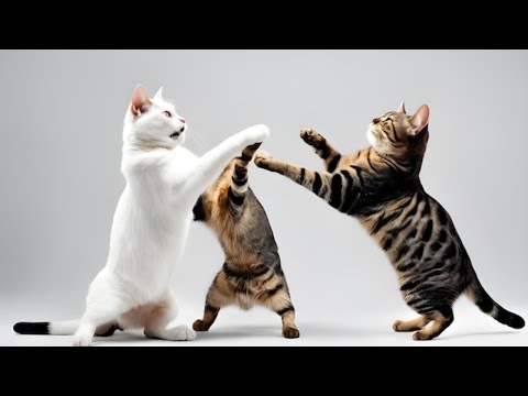 🙀🙀[INCRÍVEL] Gatos Brigando Super COMPILADO Áudio Original🙀🙀